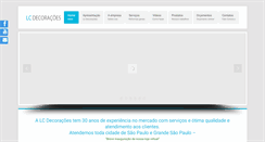 Desktop Screenshot of lcdecoracoes.com.br